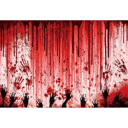 Scary Bloody Halloween Backdrop for Horror Photo Studio Props