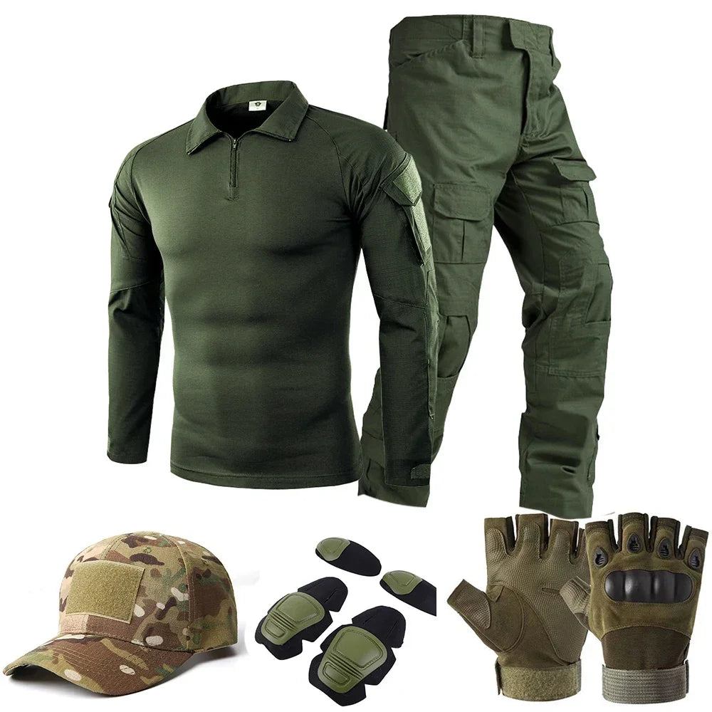 Men's Tactical All-Terrain Outdoor Uniform Suit Set