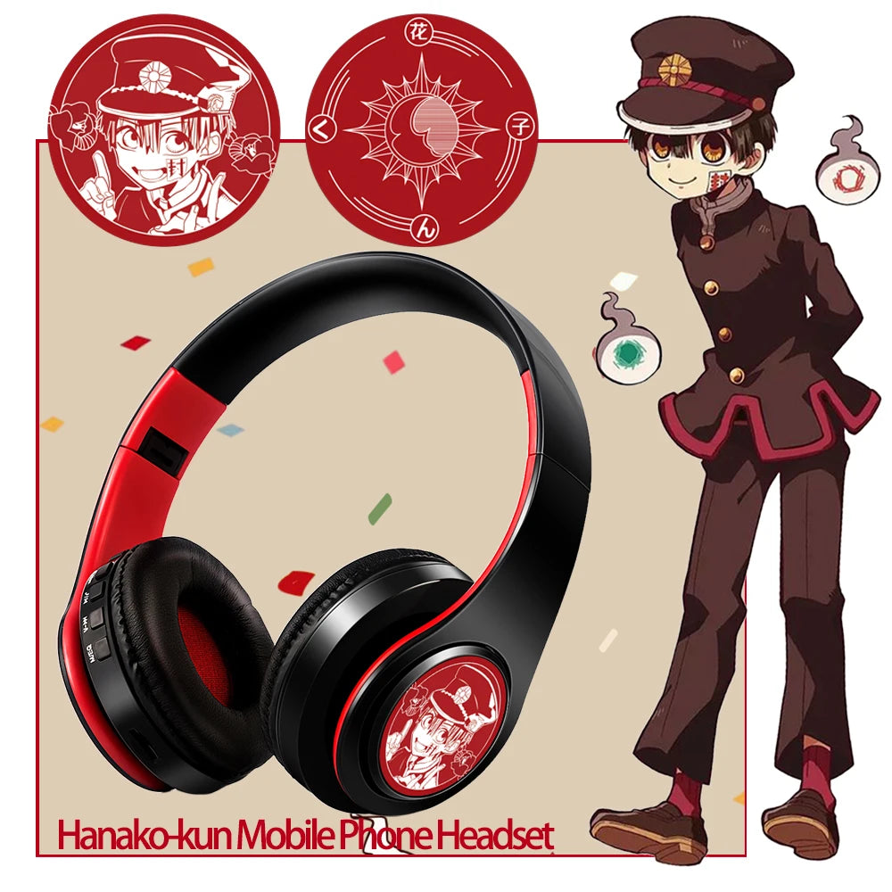 Anime Print Demon Slayer Headphones with Mic
