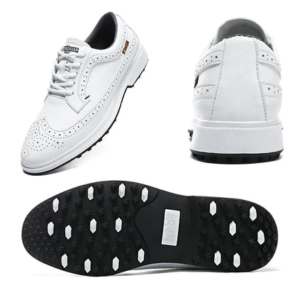 Leather Non-Slip Waterproof Golf Shoes