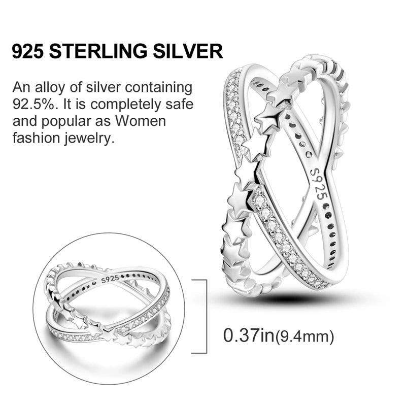 925 Sterling Silver Infinite Love Cubic Zircon Ring