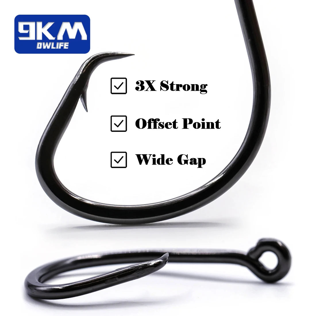 Strong Offset Wide Gap Circle Hooks