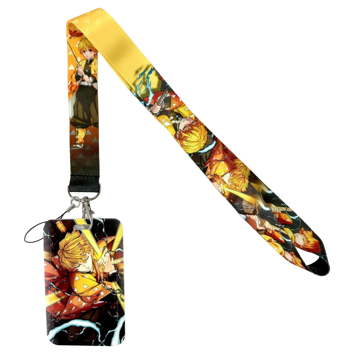 Anime Character Lanyard with ID Card Holder & Keychain