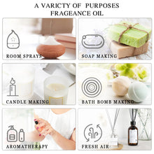 EUQEE 6pcs Fragrance Oils Set 10ml