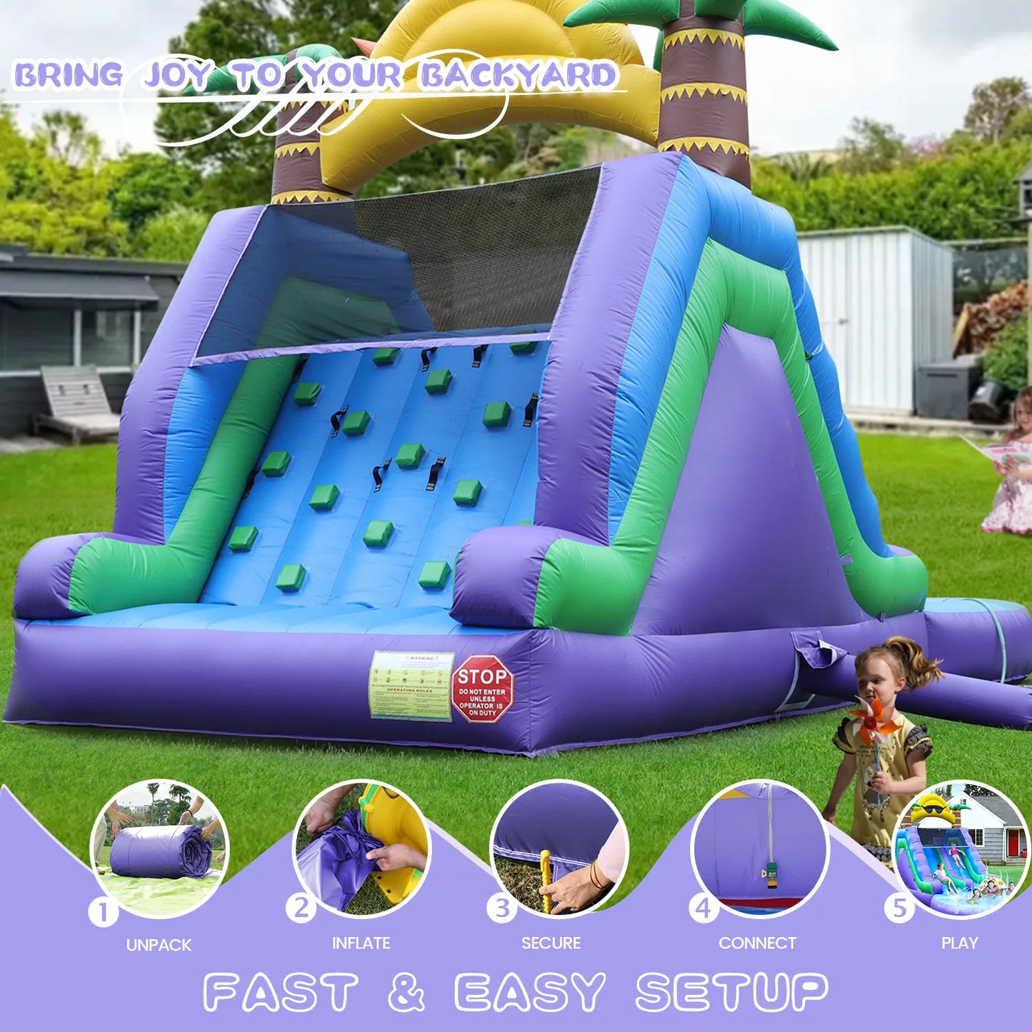 26FT Large Inflatable Double Water Slides Water Park