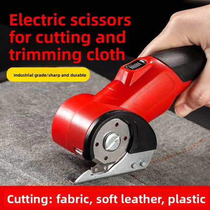 Rechargeable Cordless Fabric Electric Scissors – Portable Industrial Cloth & Leather Shears