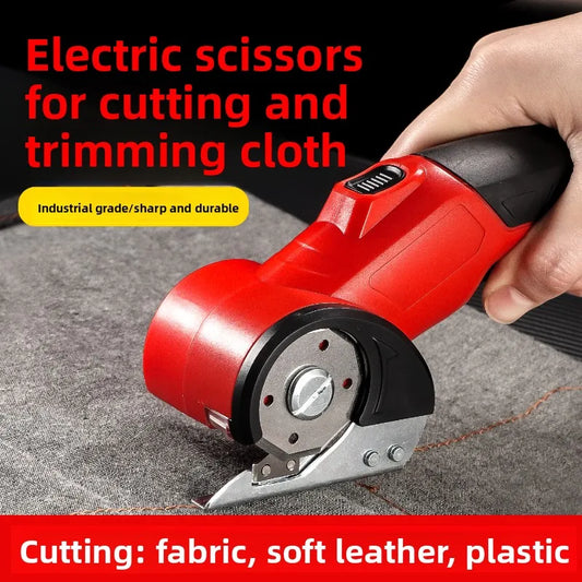 Rechargeable Cordless Fabric Electric Scissors – Portable Industrial Cloth & Leather Shears