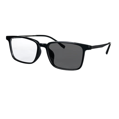 SHINU Men’s Intelligent Progressive Multifocal Reading Glasses – Titanium Square Frames