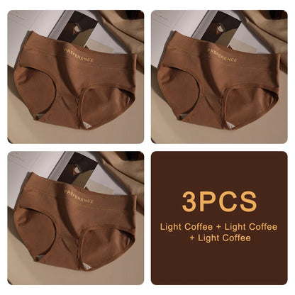 3PCS Seamless Soft Cotton Briefs