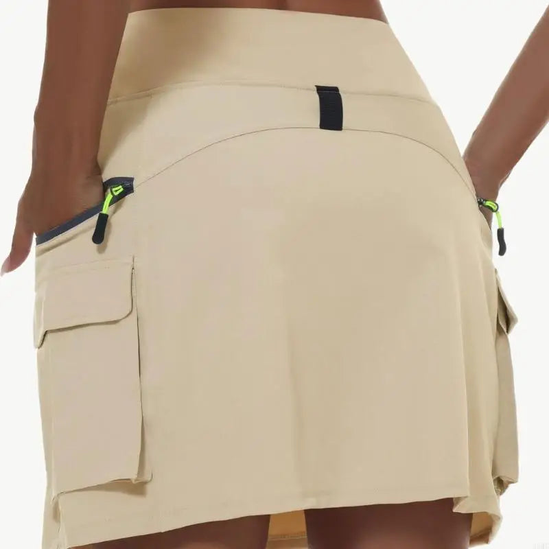 Women's High-Waisted Athletic Cargo Skort
