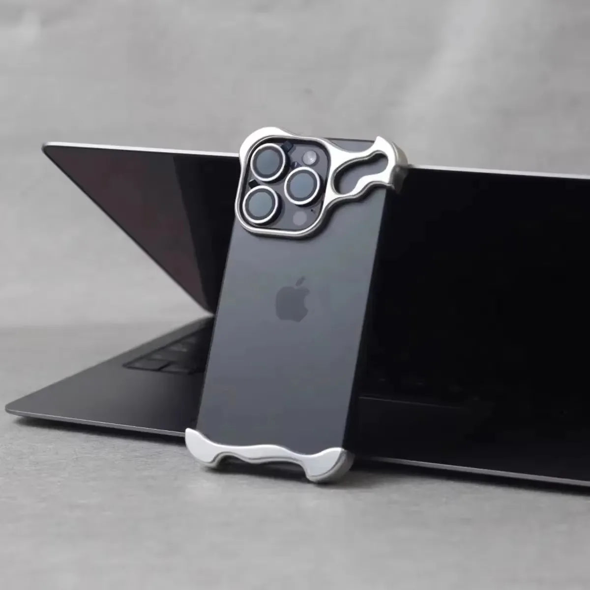 Luxury Metal Bumper Phone Case with Camera Lens Protection for iPhone