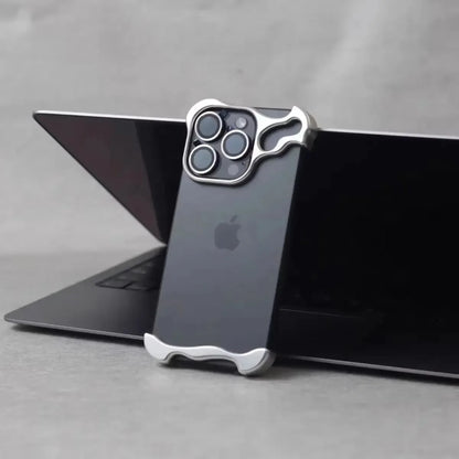 Luxury Metal Bumper Phone Case with Camera Lens Protection for iPhone