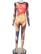 Weird Colorful Print Jumpsuit