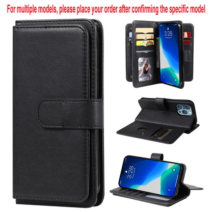 Samsung Leather Storage Compartment Flip Card Slot Wallet Case