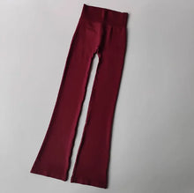 High Waist Compression Without Awkward Lines Micro Flared Yoga Pants