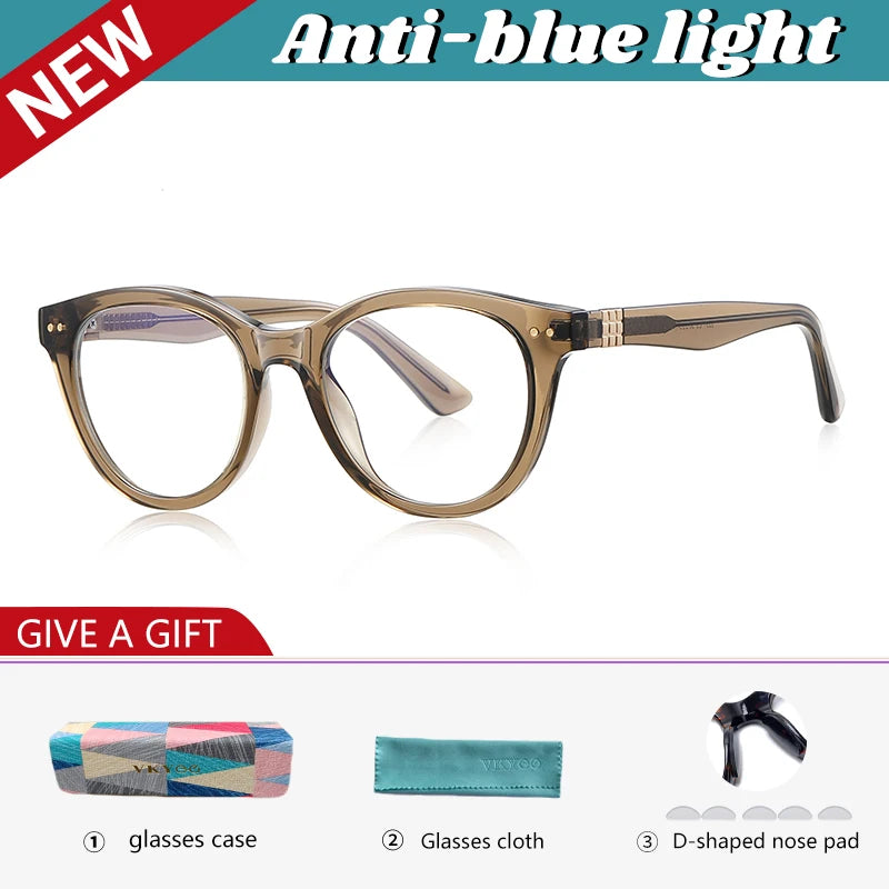 VICKY Round TR90 Frame Reading Glasses