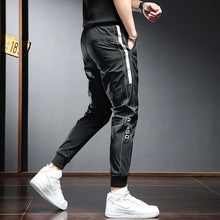 Side Stripe Lightweight Slim Fit Drawstring Joggers