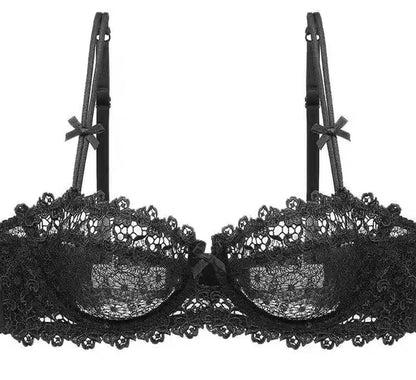 Lace Ultra-Thin Semi-Transparent Half Cup Bra