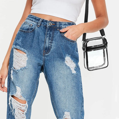Clear Stadium Approved Shoulder Bag Bag With Front Pocket