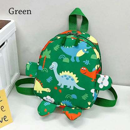 Kids Cartoon Dinosaur Nylon School Backpack – Toddler & Kindergarten Bag