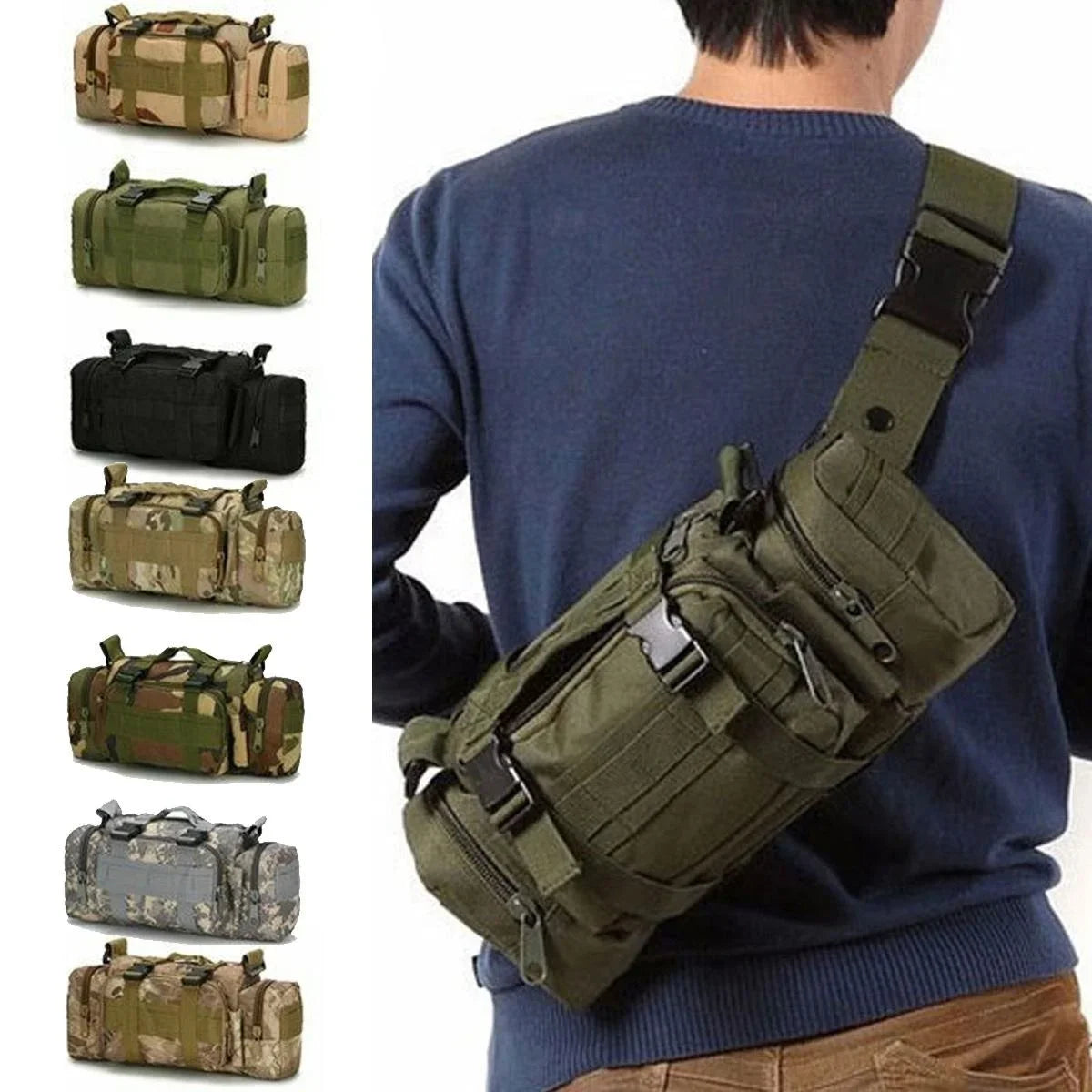 Crossbody Tactical Look Bag