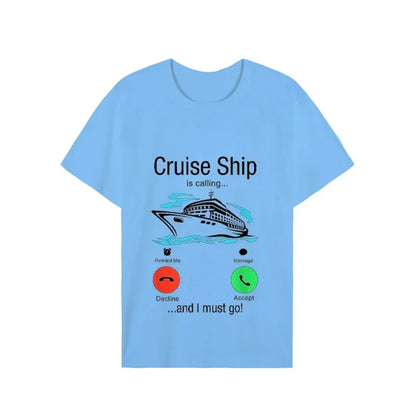 Unisex Casual Cruise Graphic T-Shirt – Short Sleeve Vacation Tee