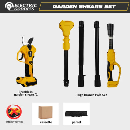 Brushless 1380W Electric Chainsaw with Telescoping Pole Pruner