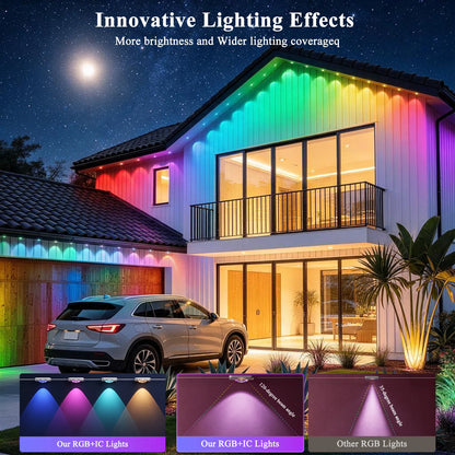 AILBTON 400FT Permanent Outdoor RGBIC Smart Eave Lights