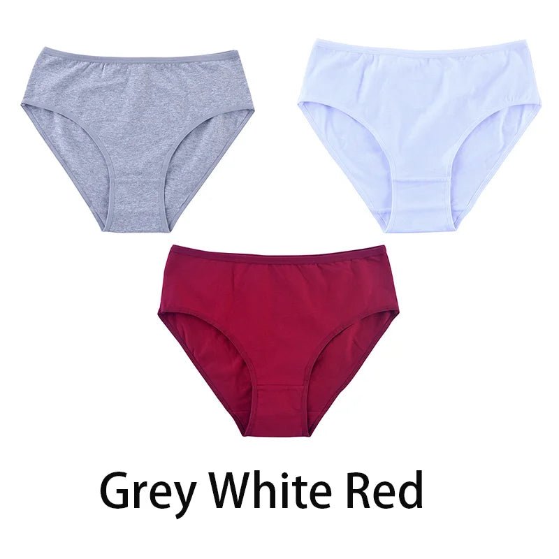 3PCS Seamless Cotton Panties