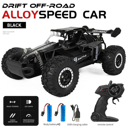 1:16 2WD Car with LED Light 2.4G 20KM/H High Speed Off-Road Climbing Remote Control Car
