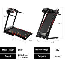 Folding 3.5HP Treadmills with Incline