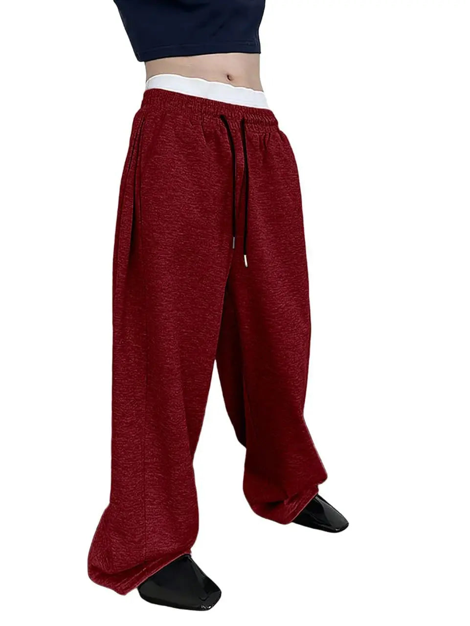 Straight Loose Fit Multi-pocket Joggers