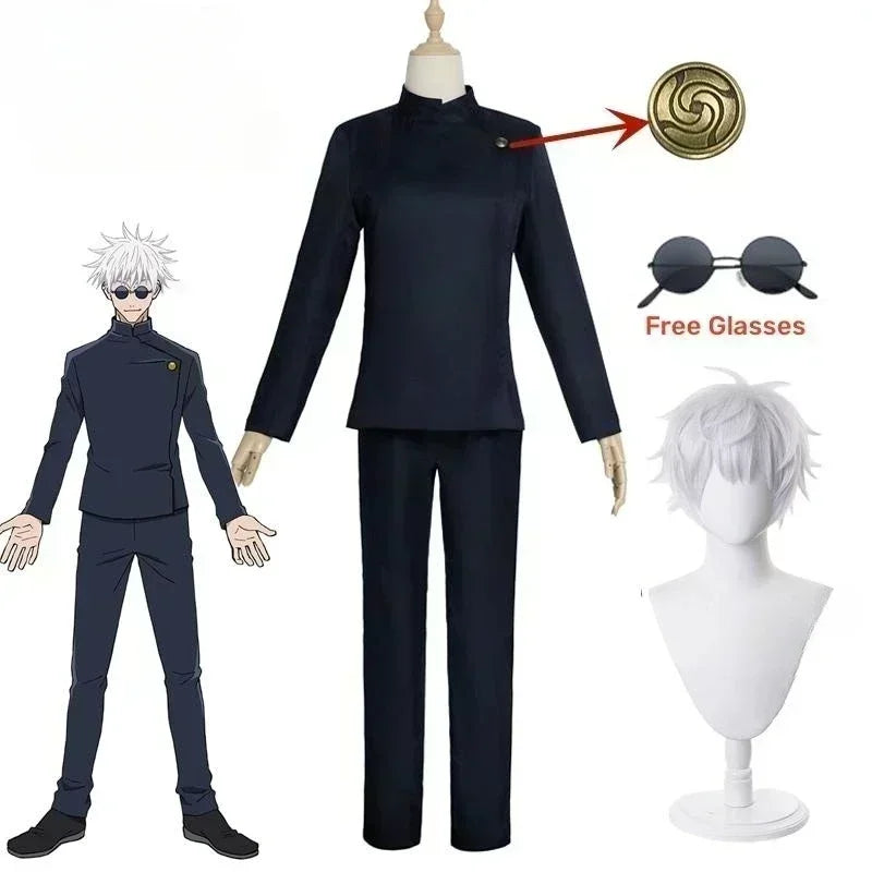 Jujutsu Kaisen Gojo Satoru High School Uniform Cosplay Set