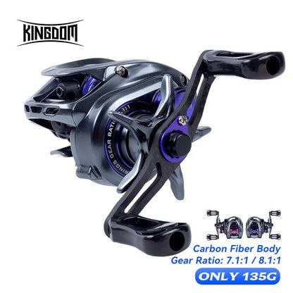 Kingdom Ultra-Light 135g Micro Monster BFS Baitcasting Fishing Reel
