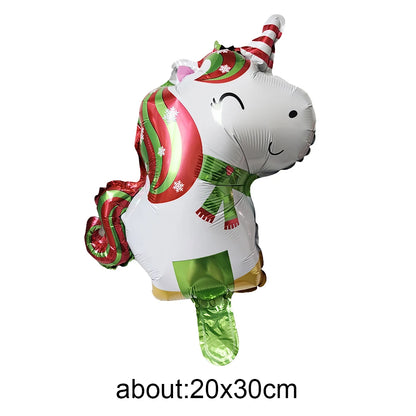Mini Christmas Foil Balloons - Holiday Party Decor & Background