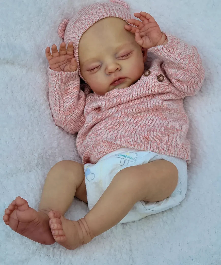 19 Inch Lifelike Reborn Lily & Irys Twins Soft Body Baby Dolls