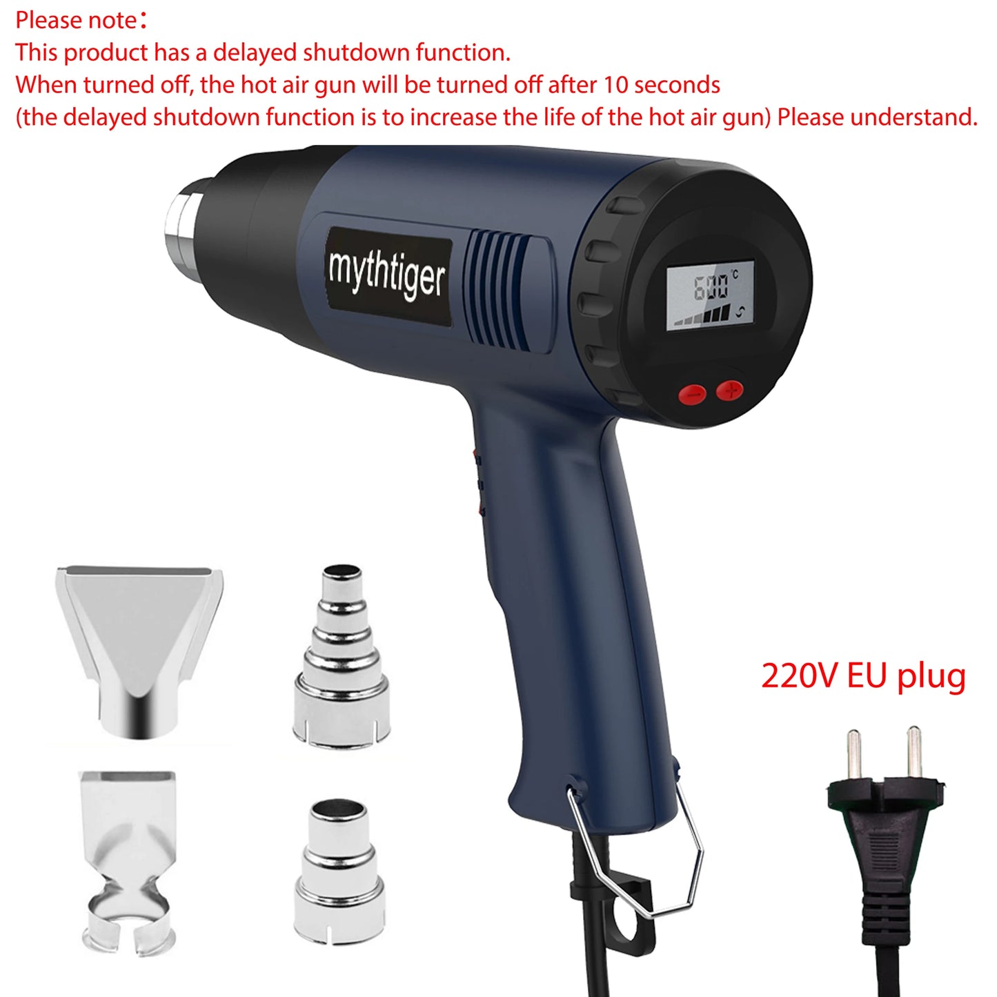 2000W Variable Temperature Electric Heat Gun Set