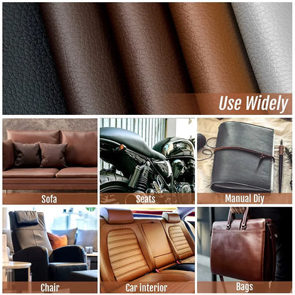 Self-Adhesive Leather Repair Patch Sticker (200x137cm) – Large PU Leather Patch for Couches & Automotive