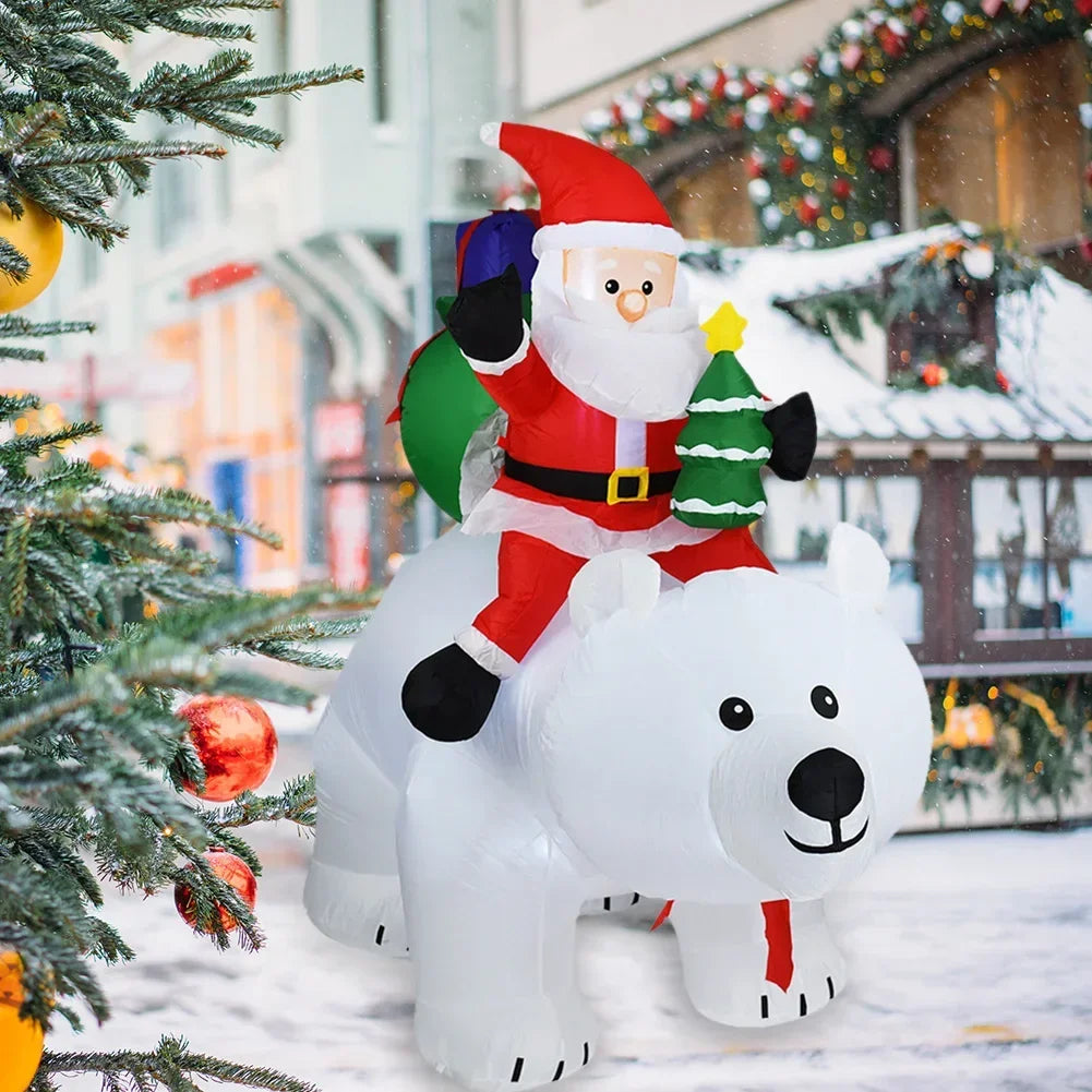Christmas Inflatable Decoration Built-in LED Lights Inflatable Model