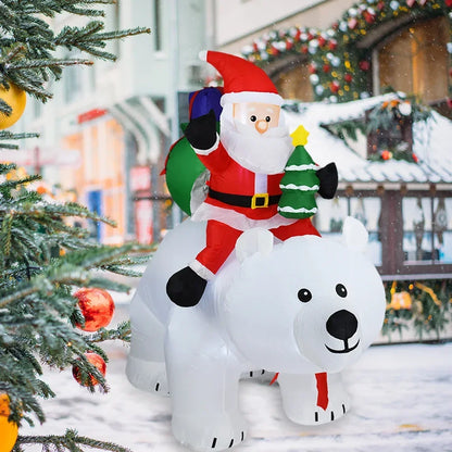 Christmas Inflatable Decoration Built-in LED Lights Inflatable Model
