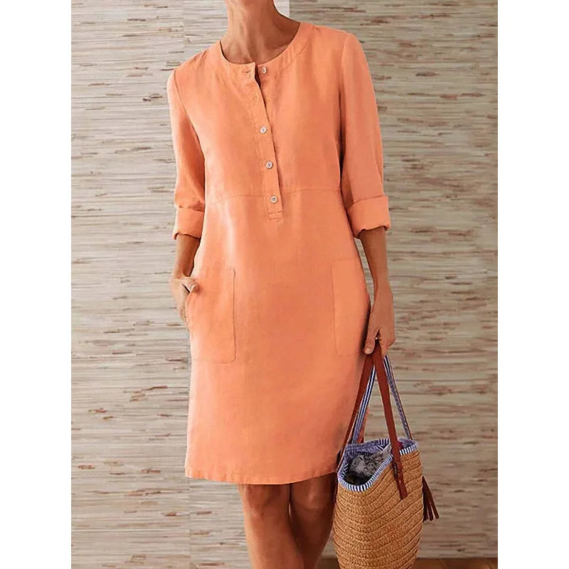 Women's Relaxed Fit Cotton Linen Tunic