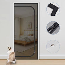 U-shaped Zippered Door Screen