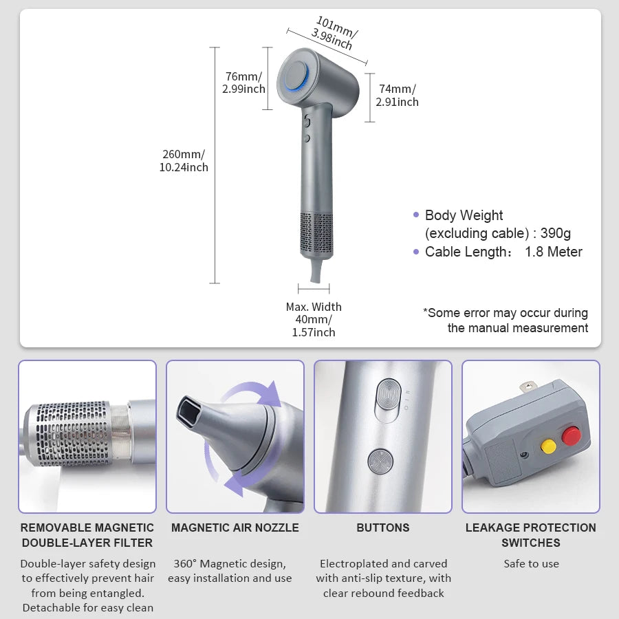 Vancostar High-Speed Professional Ionic Hair Dryer