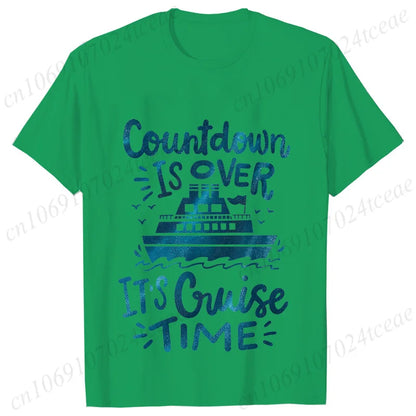 "Countdown Is Over It's Cruise Time" Women's T-Shirt - Family Matching Vacation Tee