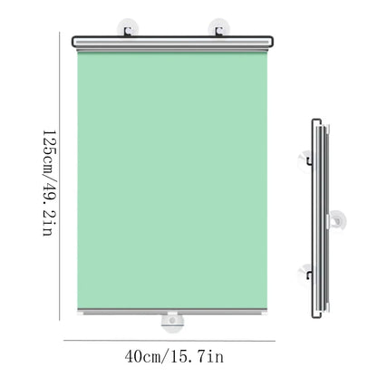 Retractable Full Blackout Cordless Roller Blinds - No-Drill Window Privacy Sunshade