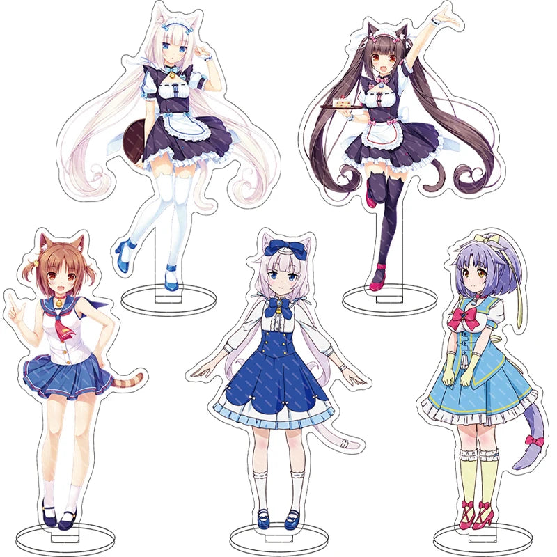 NEKOPARA 16CM Anime Acrylic Stand Figure (Chocola, Vanilla, & Friends)