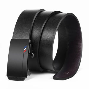 Genuine Leather Metal Automatic Buckle Belt