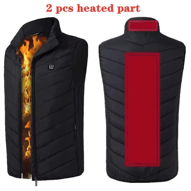 Men's Electric Heated Winter Vest Jacket (17 Heating Zones)