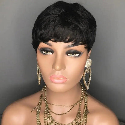 Women's Synthetic Layered Short Pixie Cut Wig