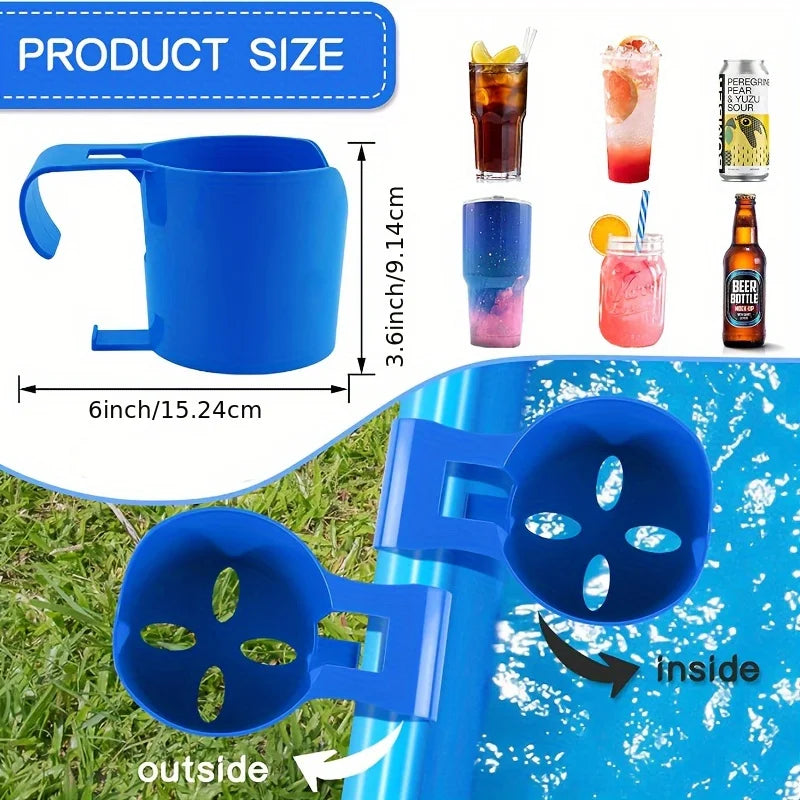 Poolside Cup Holder for Above-Ground Swimming Pools
